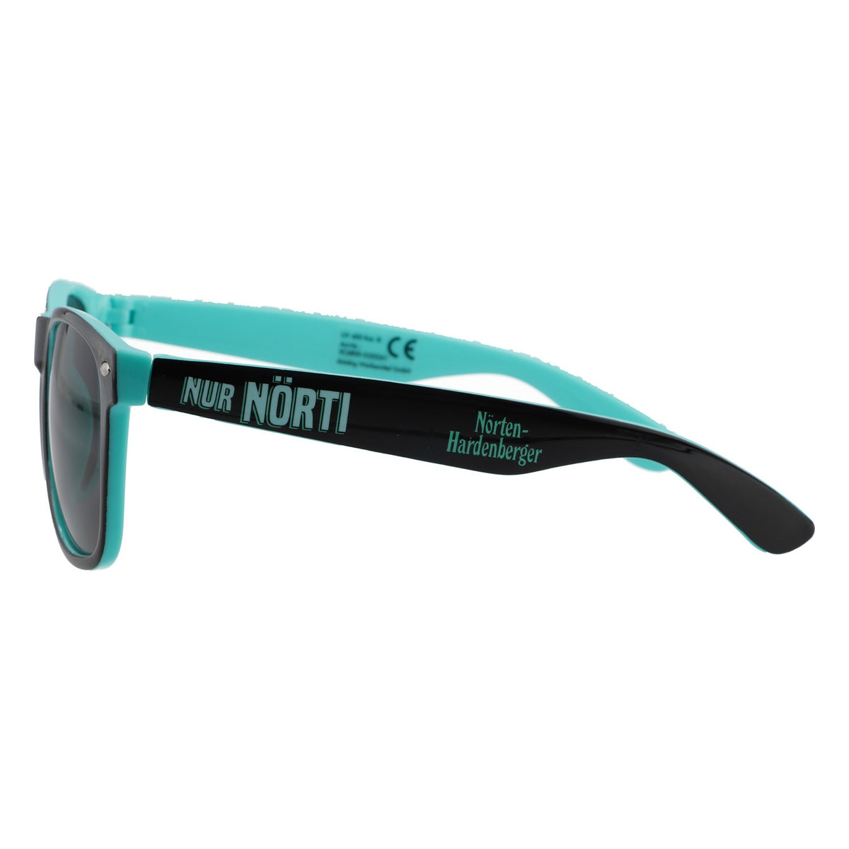 Nörten Hardenberger Bier Sonnenbrille Sunglasses Schwarze Tönung Innen Türkis – Ansicht 3