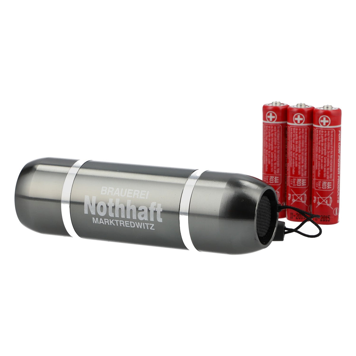 Nothhaft Bier Taschenlampe Marktredwitz LED Aluminium grau – Ansicht 5