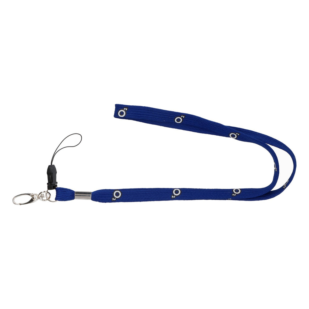 O2 Mobilfunk Schlüsselanhänger Schlüsselband Lanyard blau