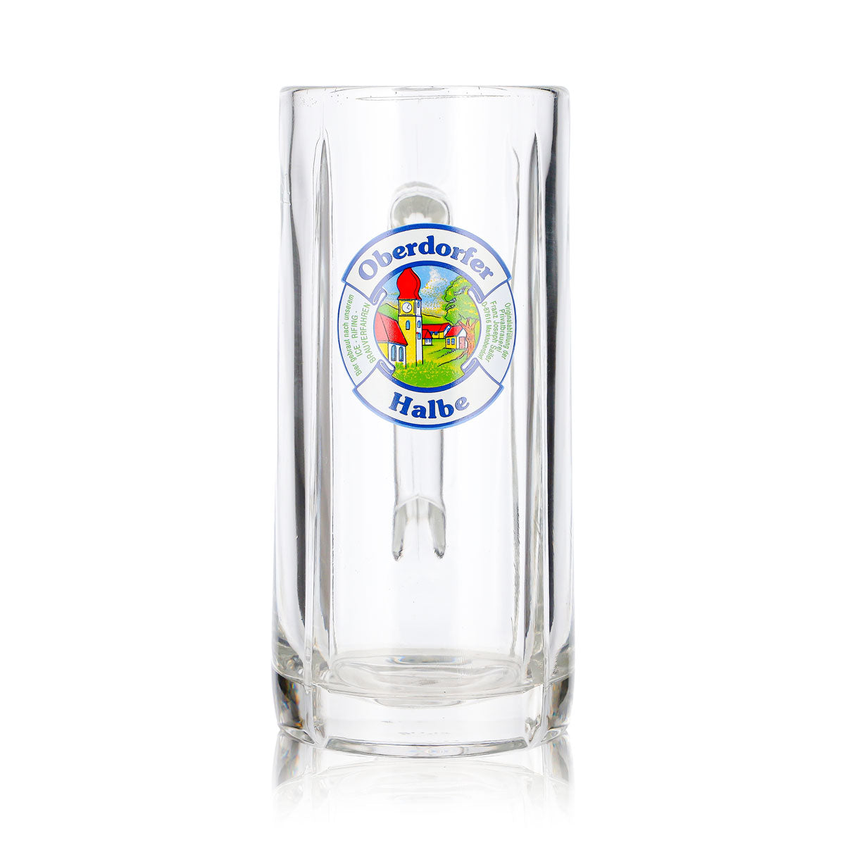 Oberdorfer Bier Glas Krug 0,5l Halbe Relief Fidenza – Ansicht 2