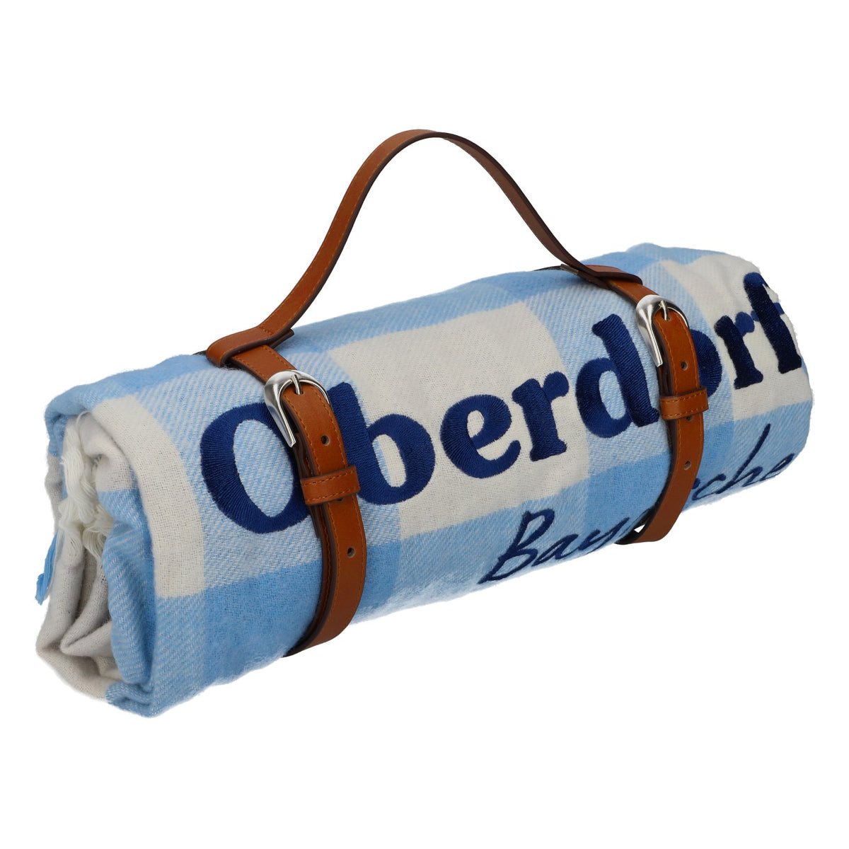Oberdorfer Bier Picknickdecke Wasserabweisende Unterseite Lederband