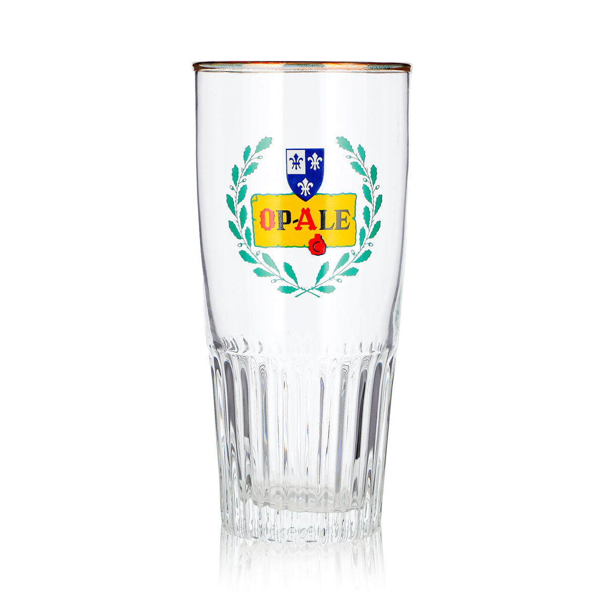 Op-Ale Bier Glas 0,33l Becher Goldrand Relief – Ansicht 2
