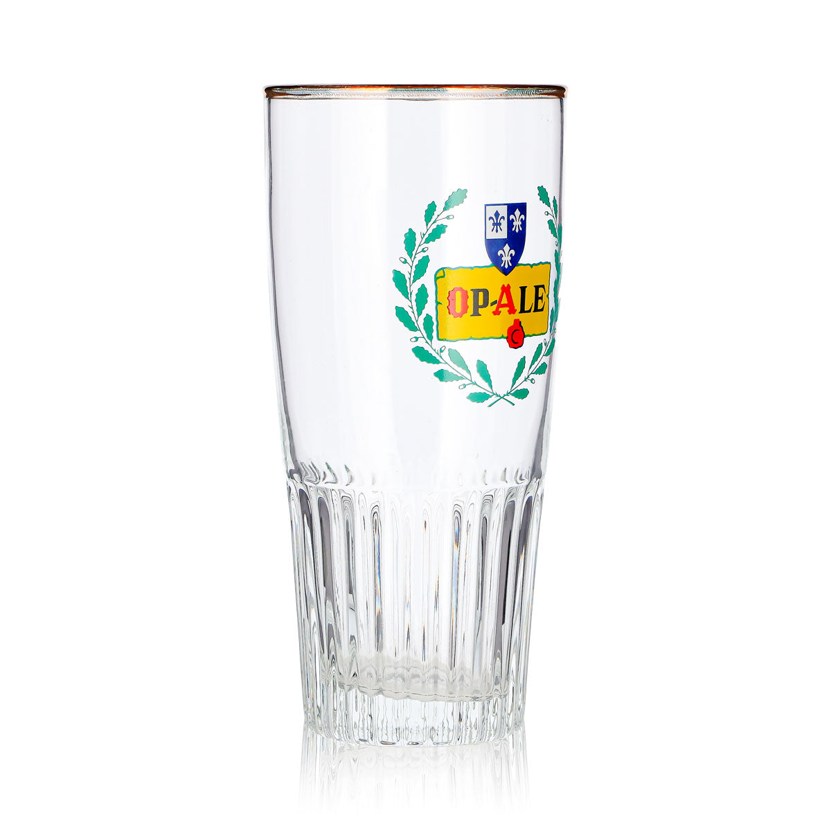 Op-Ale Bier Glas 0,33l Becher Goldrand Relief – Ansicht 3