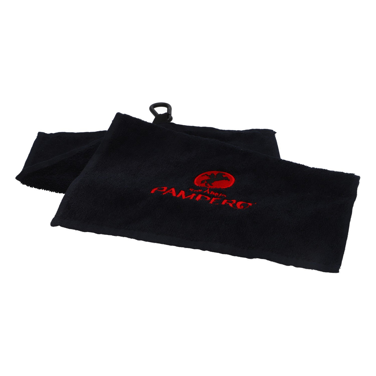 Pampero Barhandtuch Handtuch Karabiner Schwarz Bar Disco Gläser Tuch