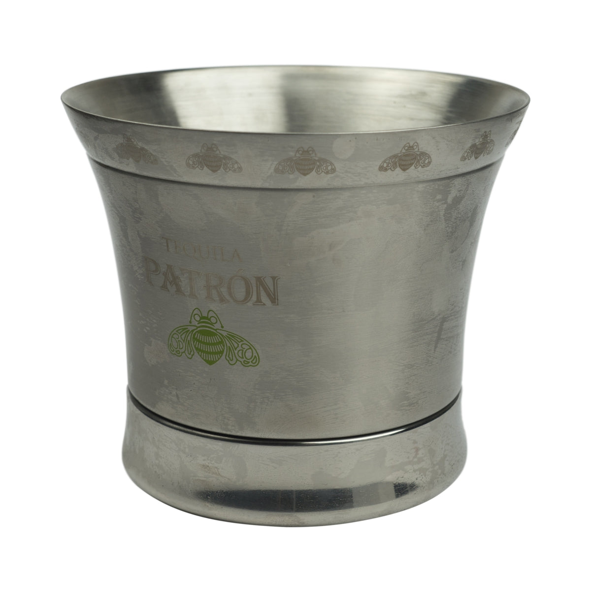 Patron Tequila Metall Kühler Bucket Bar Behälter Eisbox Flasche Ice Cooler grün Biene