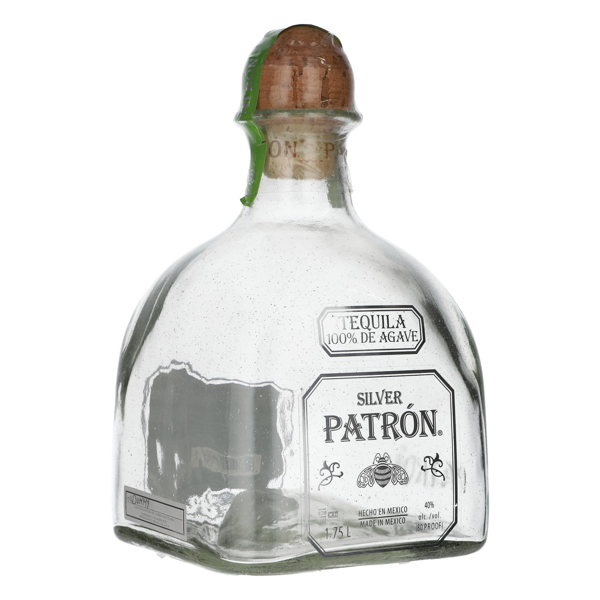 Patron Tequila Showflasche Dekoflasche 1,7l Silver Mexico 40%vol mit Kork – Ansicht 2