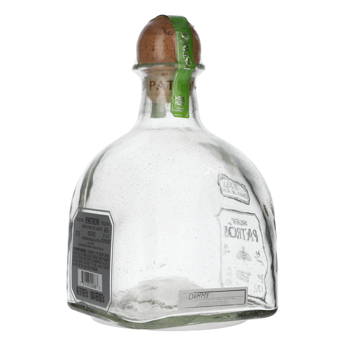 Patron Tequila Showflasche Dekoflasche 1,7l Silver Mexico 40%vol mit Kork – Ansicht 3