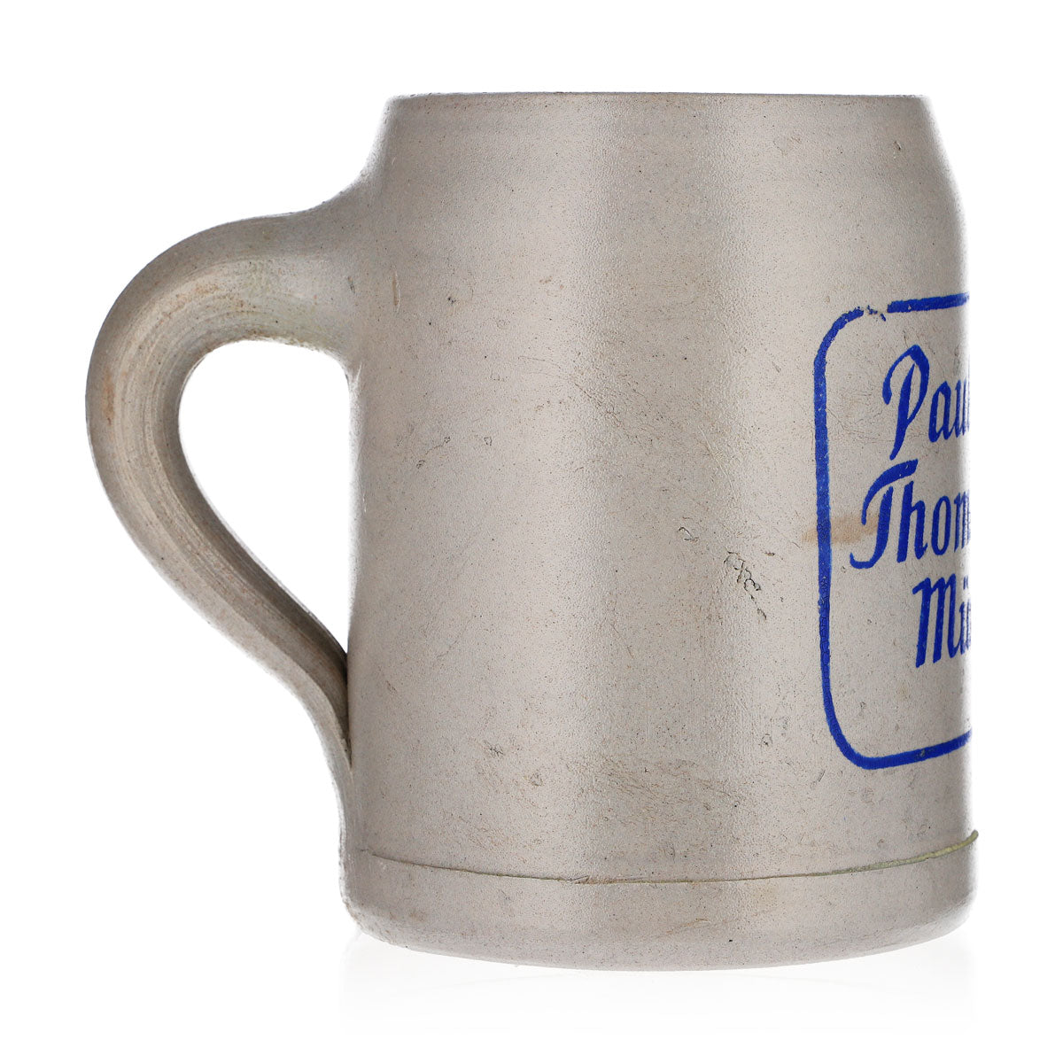 Paulaner Bier Glas Ton Krug Humpen Thomasbräu München Stein 0,5l Bierkrug Seidel – Ansicht 3