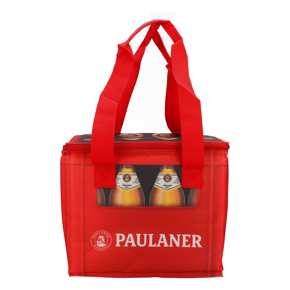 Paulaner Bier Kühltasche Coller Bag Icebag Retro Camping Strandtasche Rot