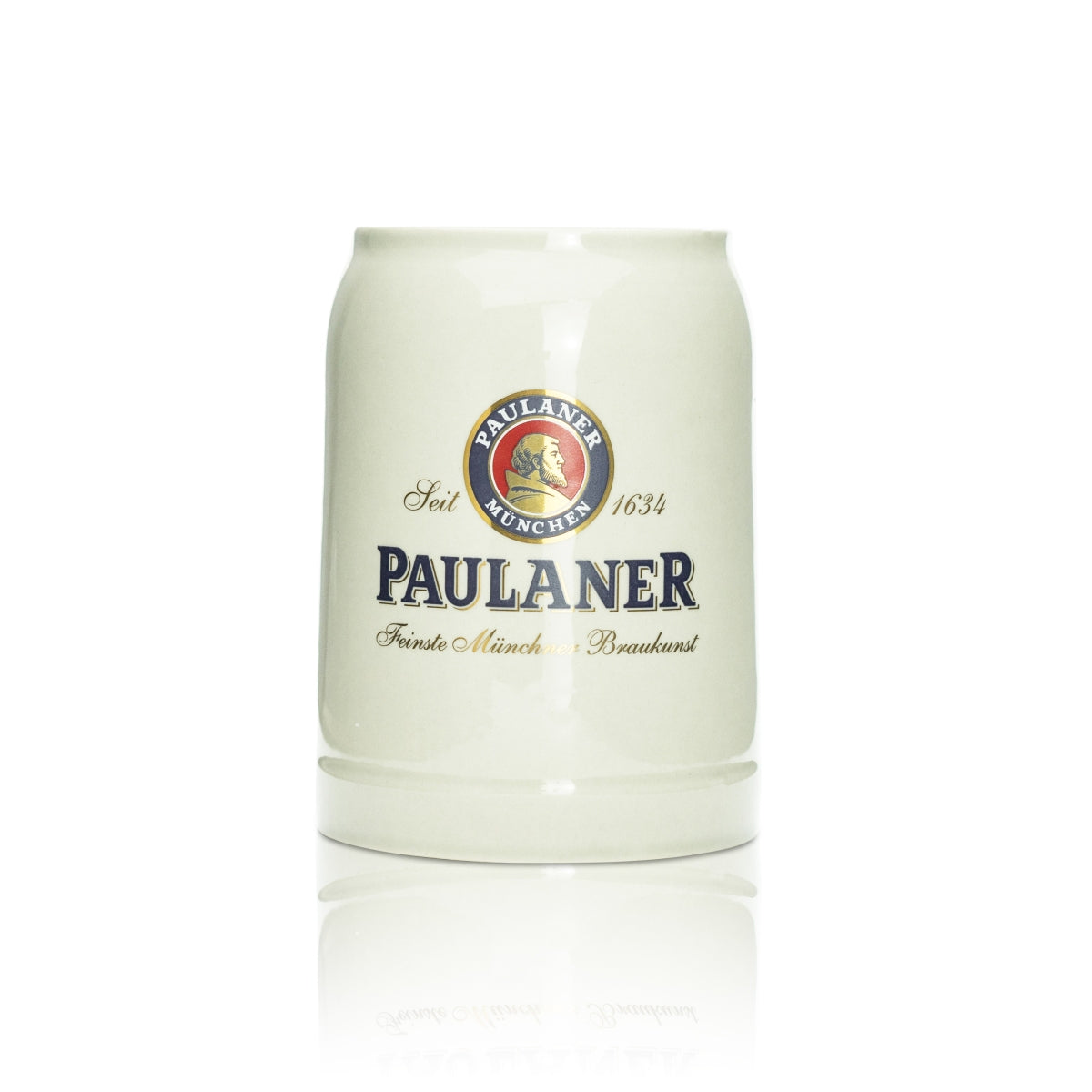 Paulaner Tonkrug Bierglas - 0,5l Humpen Seidel Brauereigläser mit Eichstrich für Gastro