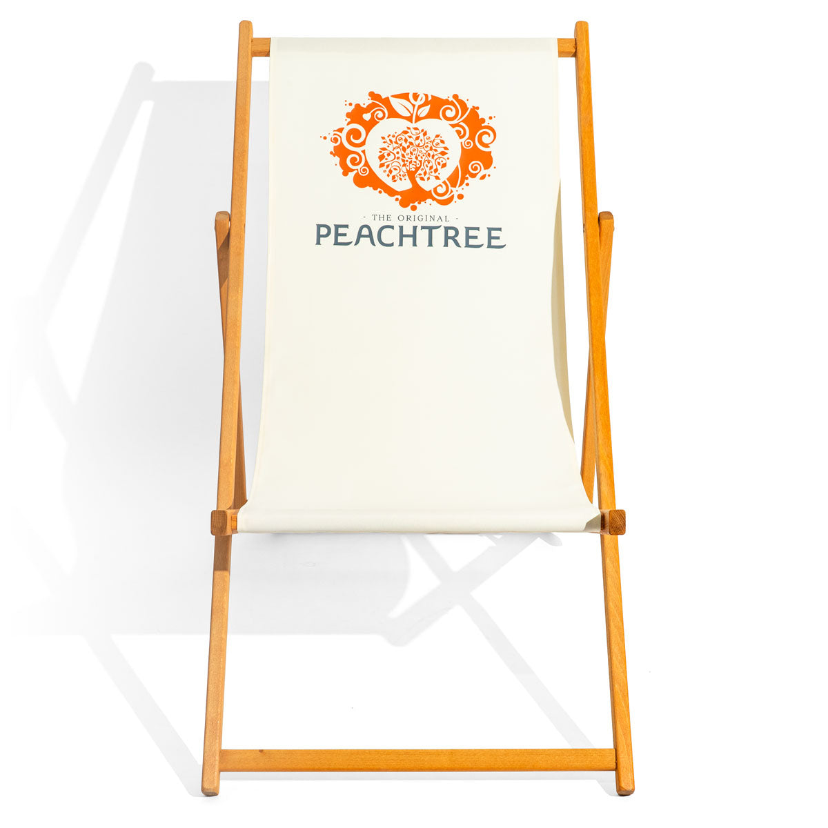 Peachtree Likör Liegestuhl Strandstuhl Beachliege Beachstuhl Buchenholz Echtholzrahmen – Ansicht 2