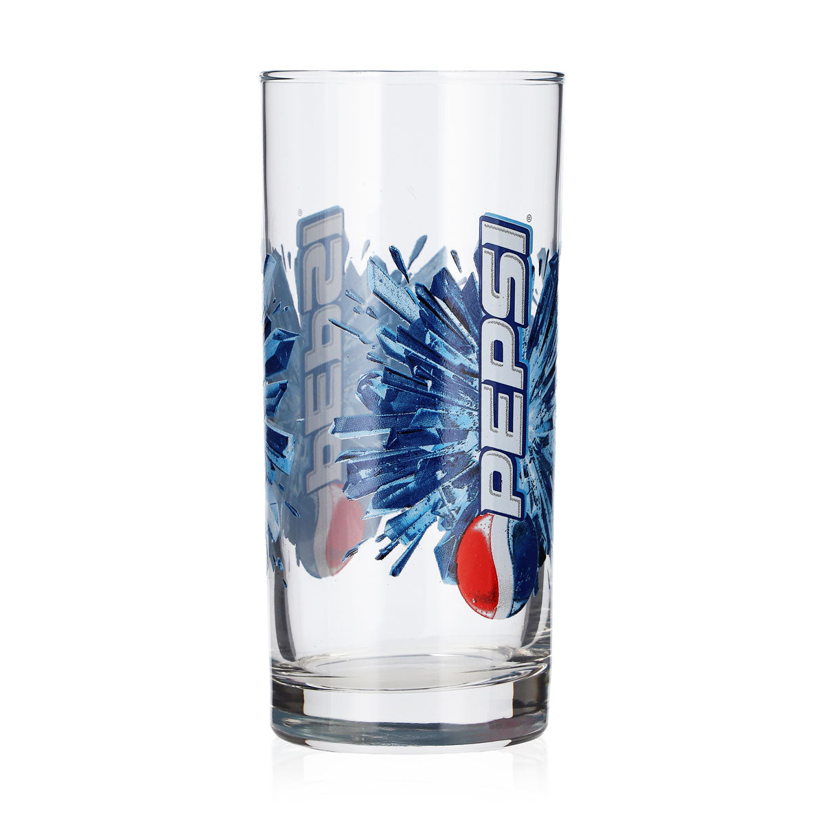 Pepsi Softdrink Glas 0,3l Becher Kristall-Motiv / altes Logo – Ansicht 2