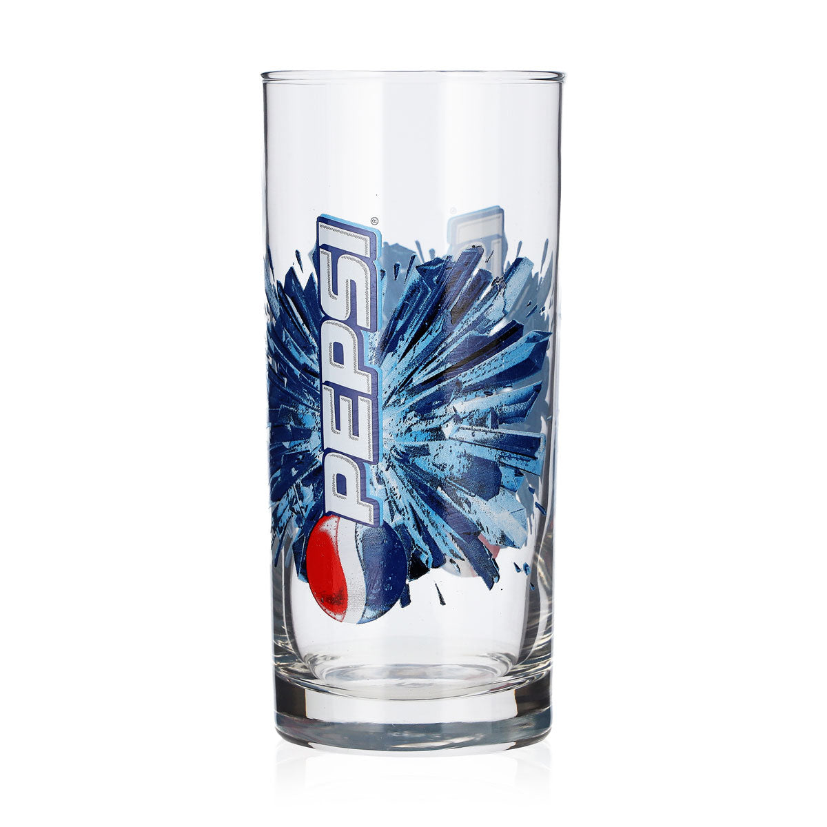 Pepsi Softdrink Glas 0,3l Becher Kristall-Motiv / altes Logo – Ansicht 3