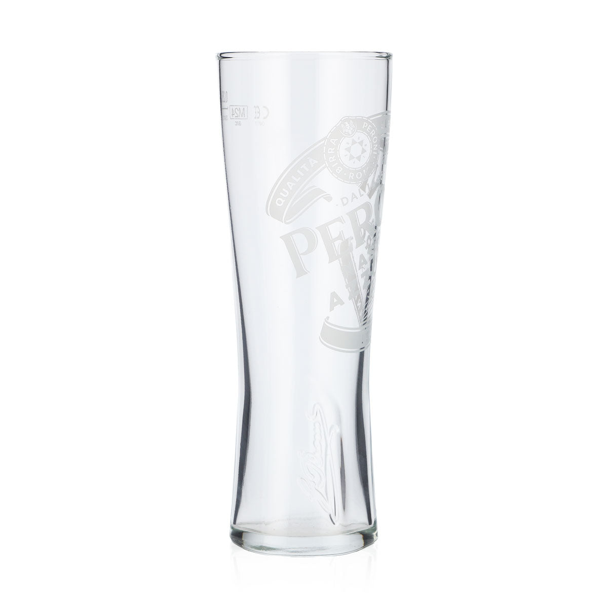 Peroni Bier Glas 0,25l Pokalglas "Nastro Azzuro" Signature Relief unten – Ansicht 2