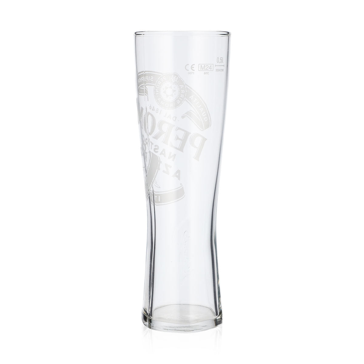 Peroni Bier Glas 0,5l Pokalglas "Nastro Azzuro" Signature Relief unten – Ansicht 3