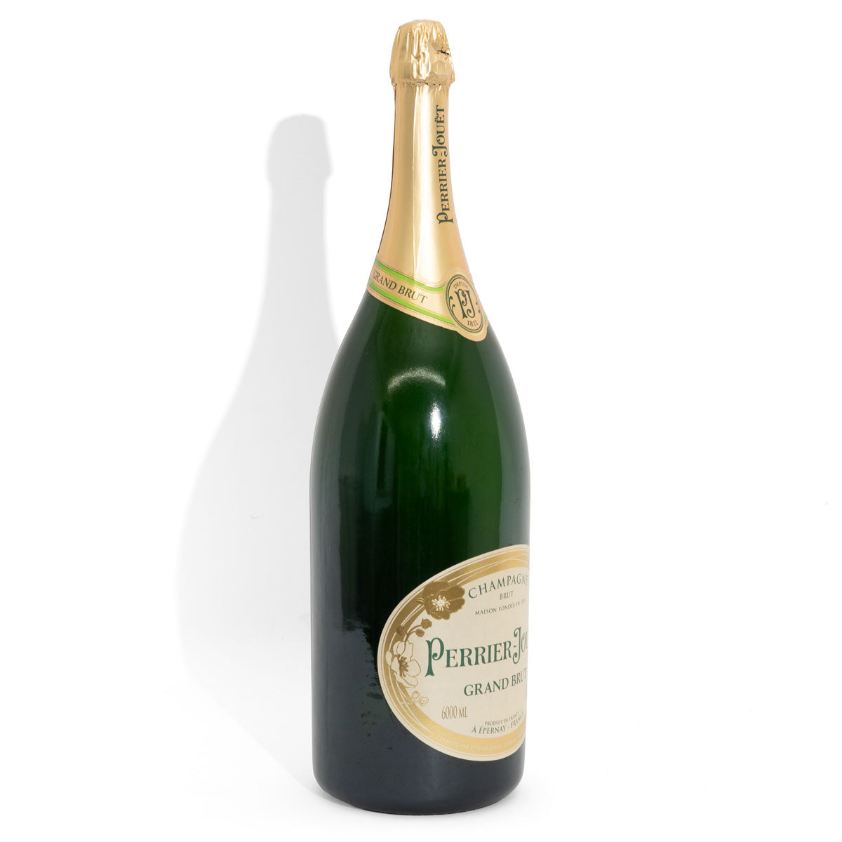 Perrier Jouet Champagner EMPTY Dekoflasche Showflasche 6l "Grand Brut" Leere Flasche – Ansicht 2