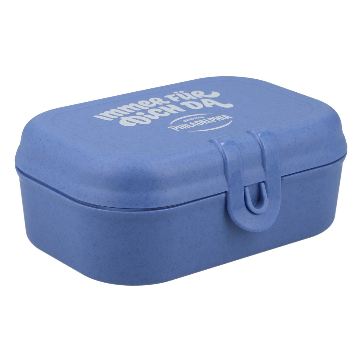 Philadelphia Koziol Lunchbox Brotbox Dose blau IMMER FÜR DICH DA Kunststoff