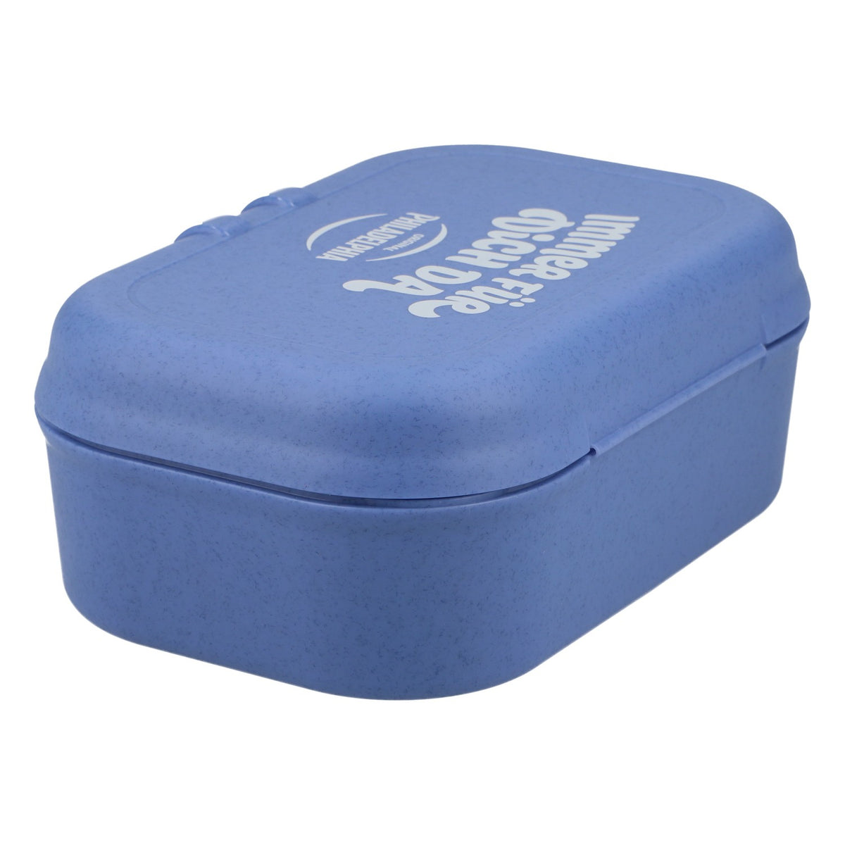 Philadelphia Koziol Lunchbox Brotbox Dose blau IMMER FÜR DICH DA Kunststoff – Ansicht 2