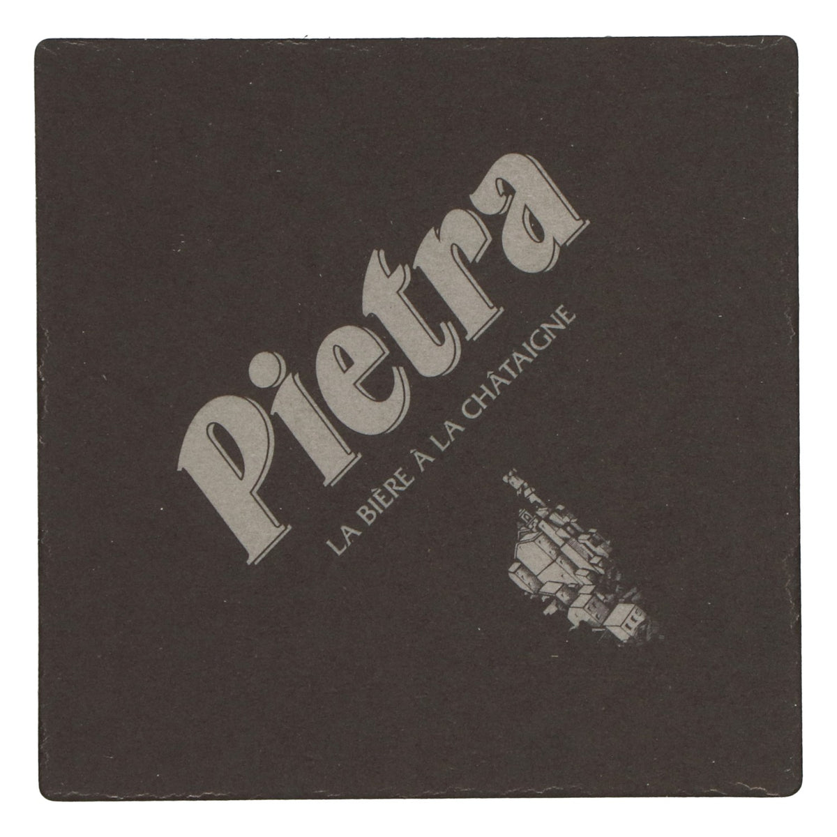 Pietra Bier Bierdeckel Untersetzer neu Papier schwarz Coaster Glasuntersetzer – Ansicht 4