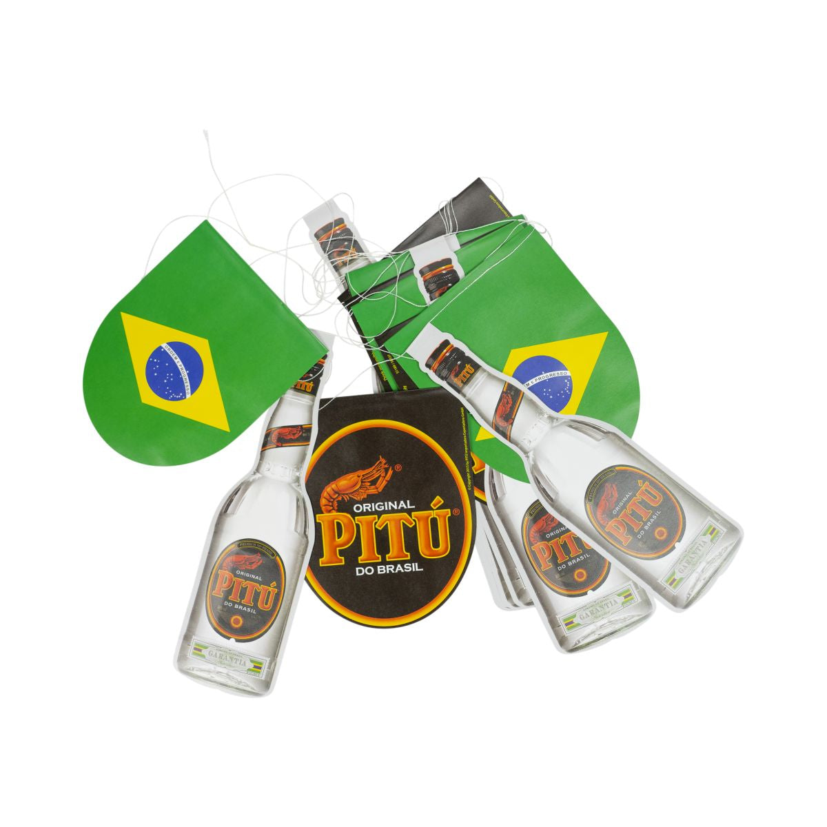 Pitu Wimpelkette Girlande Brasilien Fahne Party Dekoration Partykeller Hausbar