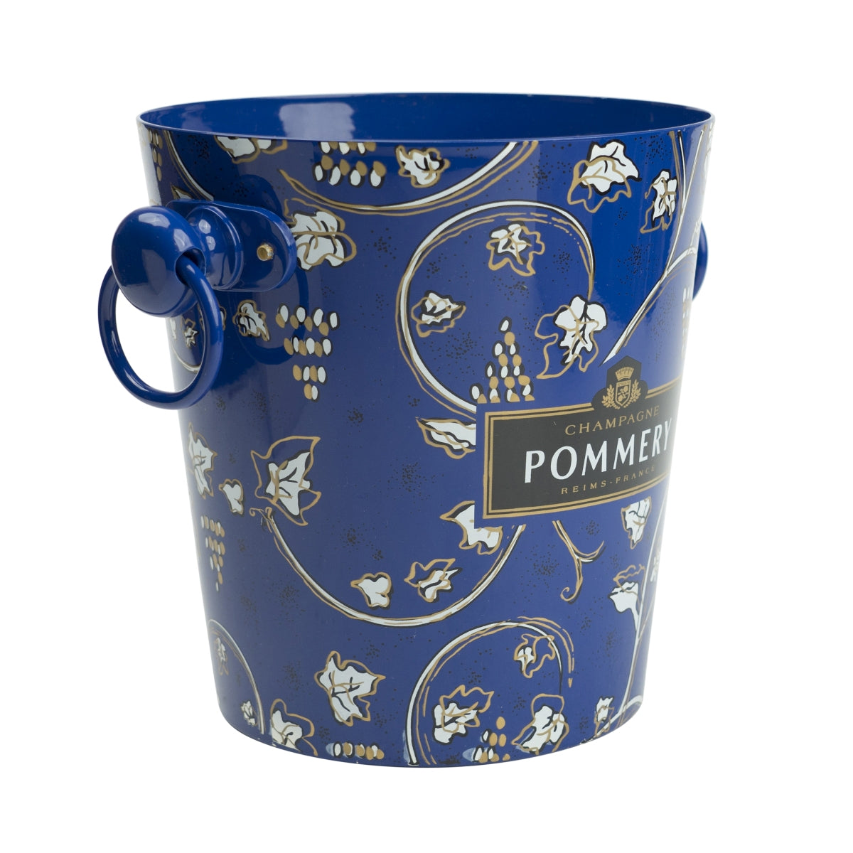 Pommery Champagner Flaschenkühler Eiseimer Metall Eiswürfel Flaschen Cooler – Ansicht 2