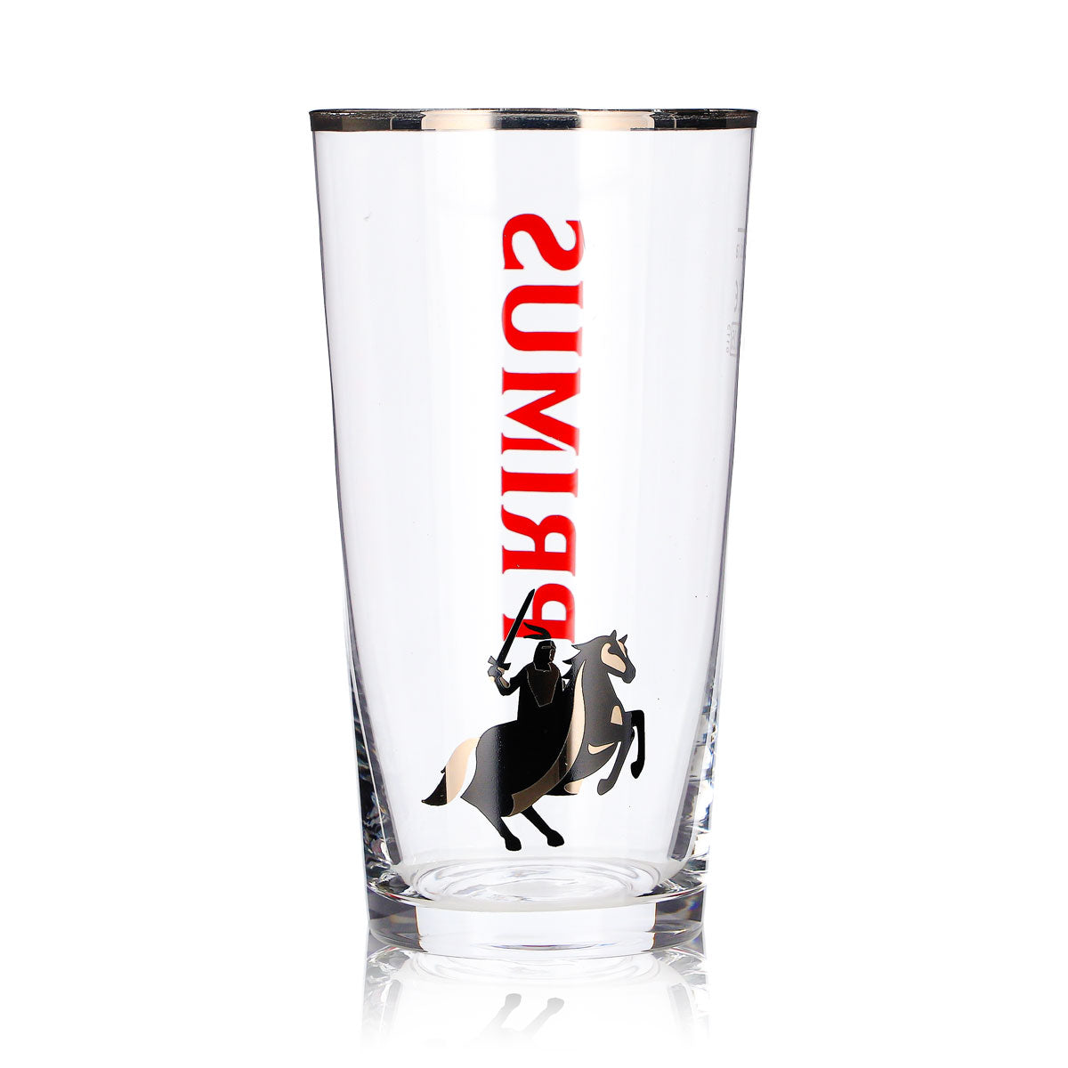 Primus Bier Glas 0,25l Becher Platinrand Reiter Logo Rastal – Ansicht 2
