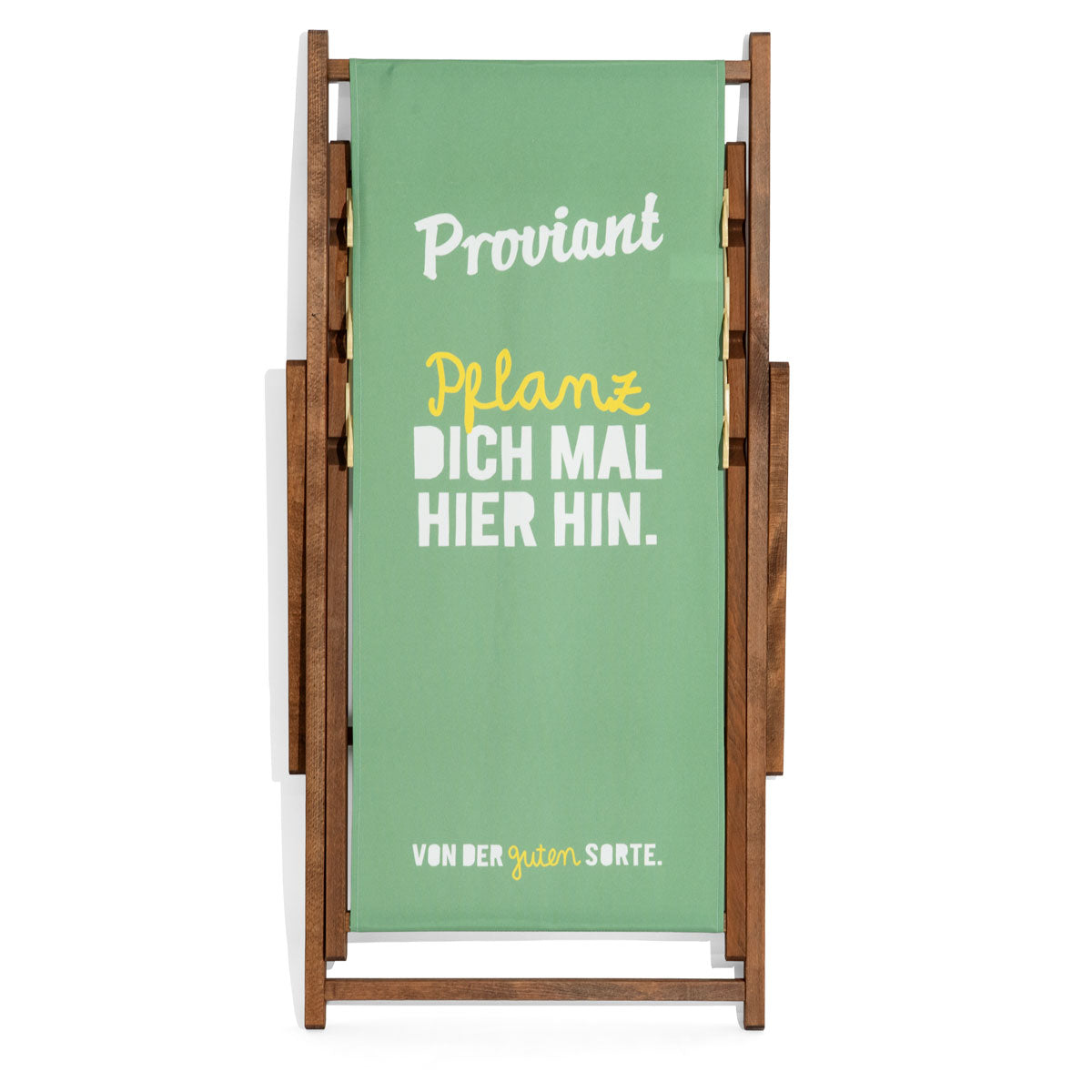 Proviant Softdrink Liegestuhl Strandstuhl Beachliege Beachstuhl Buchenholz Grün – Ansicht 6