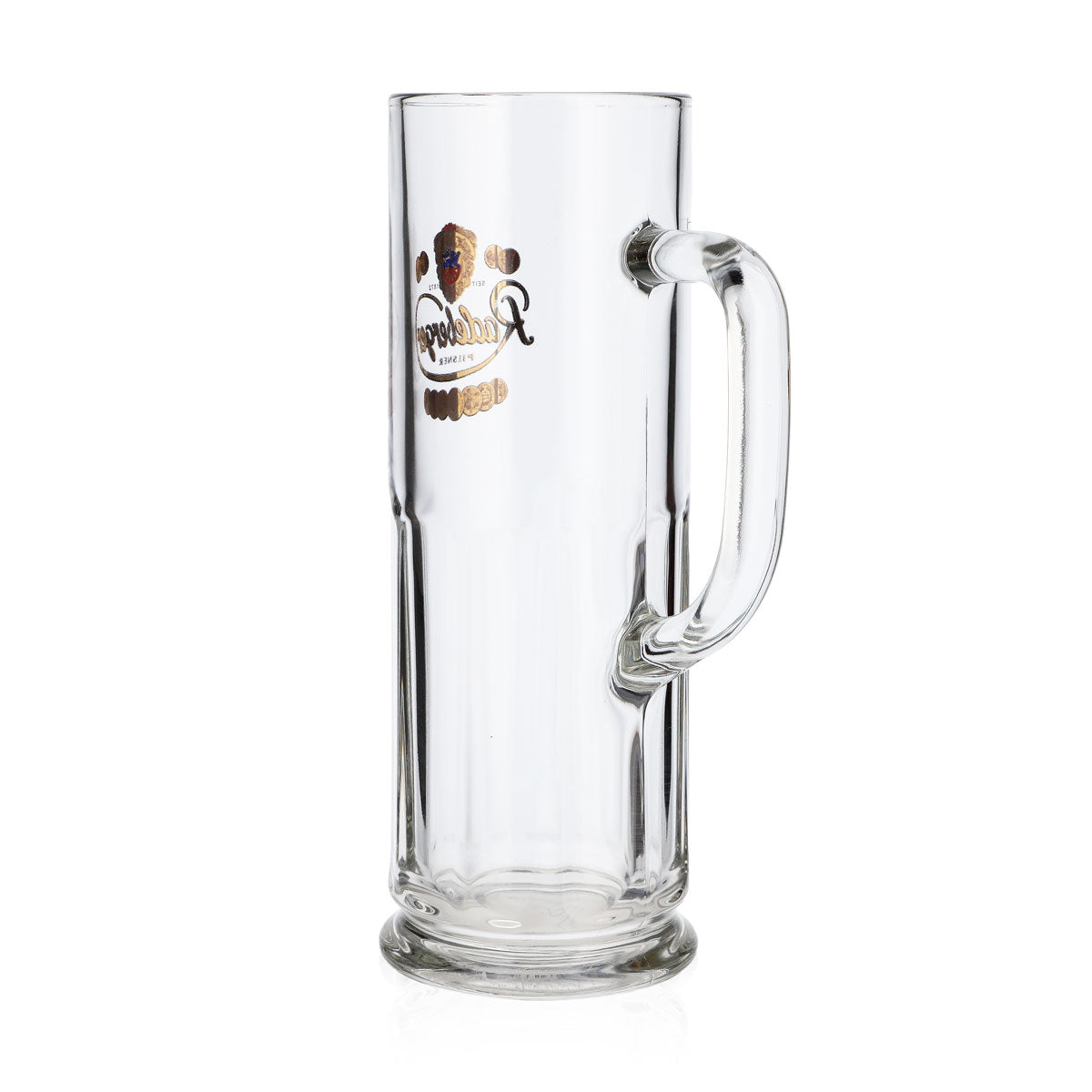 Radeberger Bier Glas 0,5l Krug goldenes Logo mit oberen Wappen – Ansicht 4