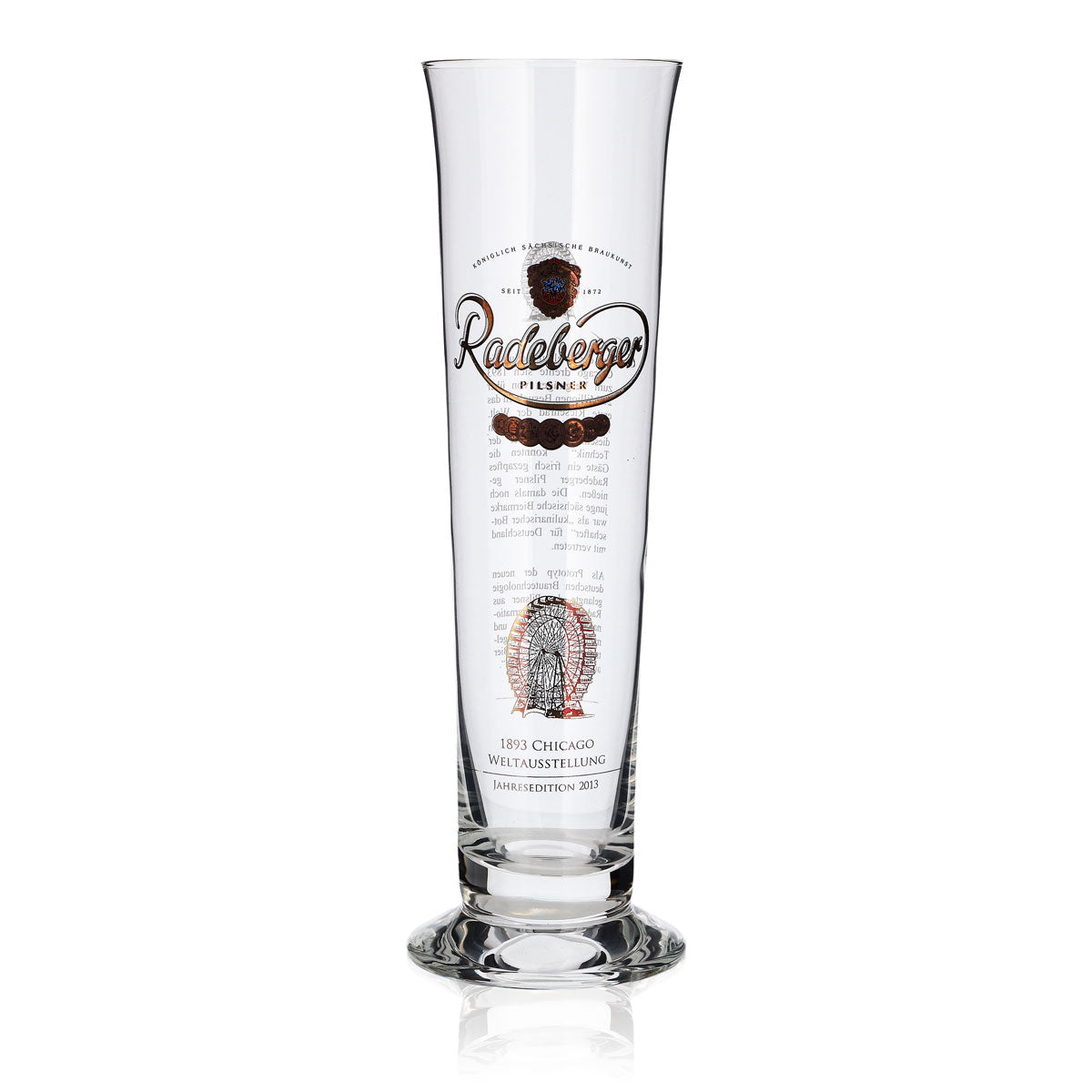 Radeberger Bier Glas Sammelglas Gläser Tulpe Jahresedition 2013 Stange