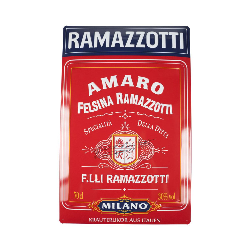 Ramazzotti Blechschild Wandschild 50x33cm Deko Milano Italien Gastro Wohnzimmer