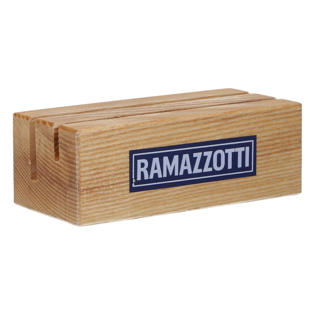 Ramazzotti Likör Kartenhalter Tischaufsteller neu Holz beige