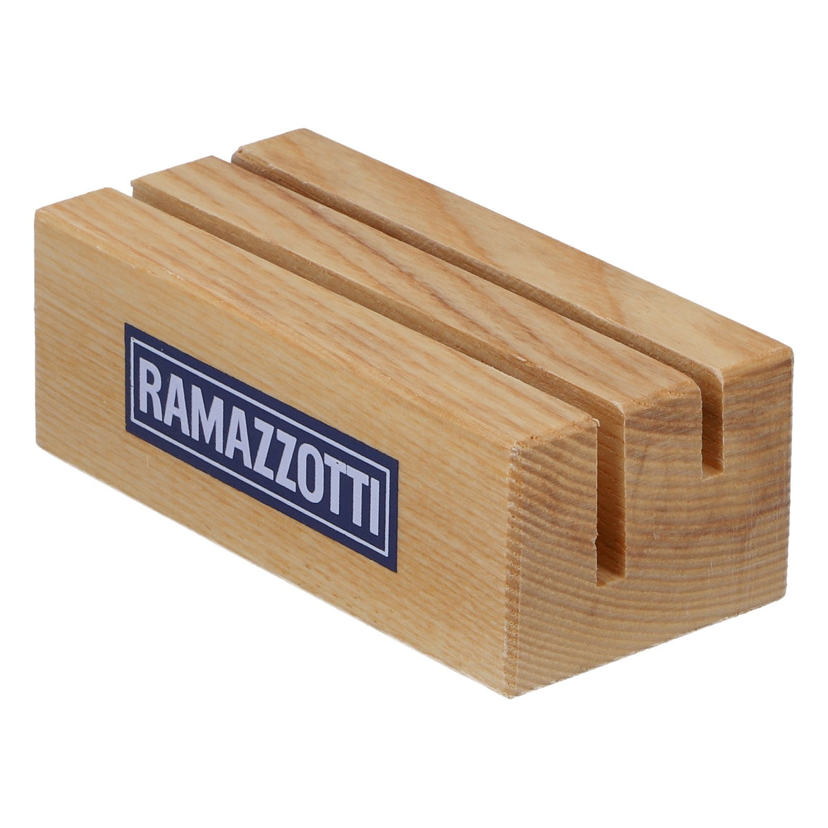 Ramazzotti Likör Kartenhalter Tischaufsteller neu Holz beige – Ansicht 3