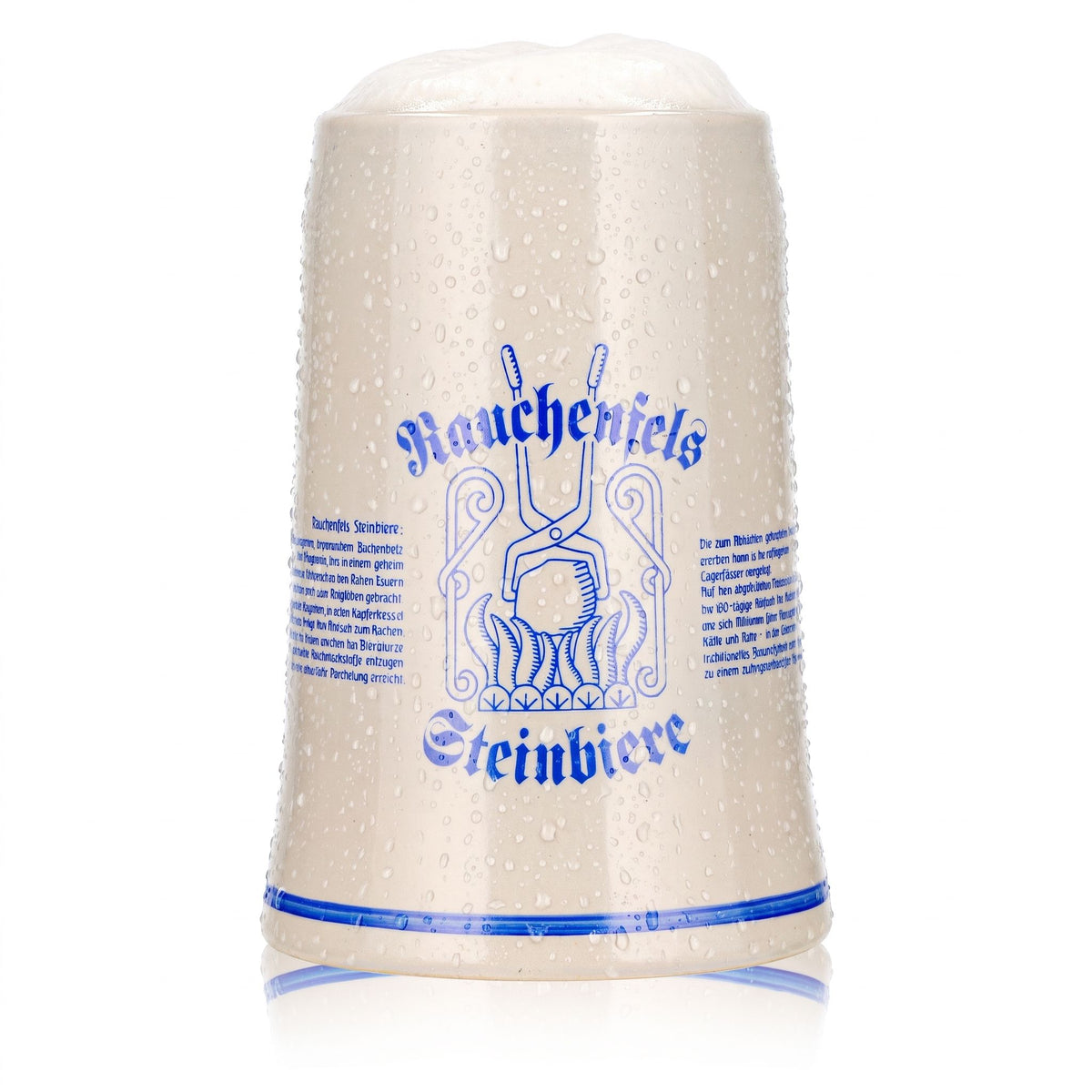 Rauchenfels Bier Glas Tonkrug 0,3l Bierseidel Bierhumpen Steinbiere Steingut
