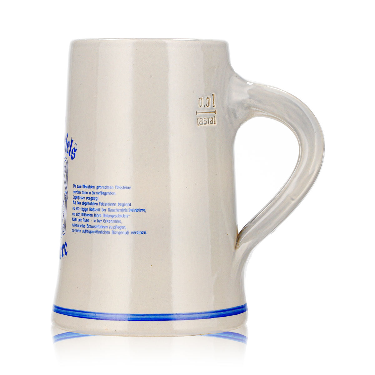 Rauchenfels Bier Glas Tonkrug 0,3l Bierseidel Bierhumpen Steinbiere Steingut – Ansicht 6