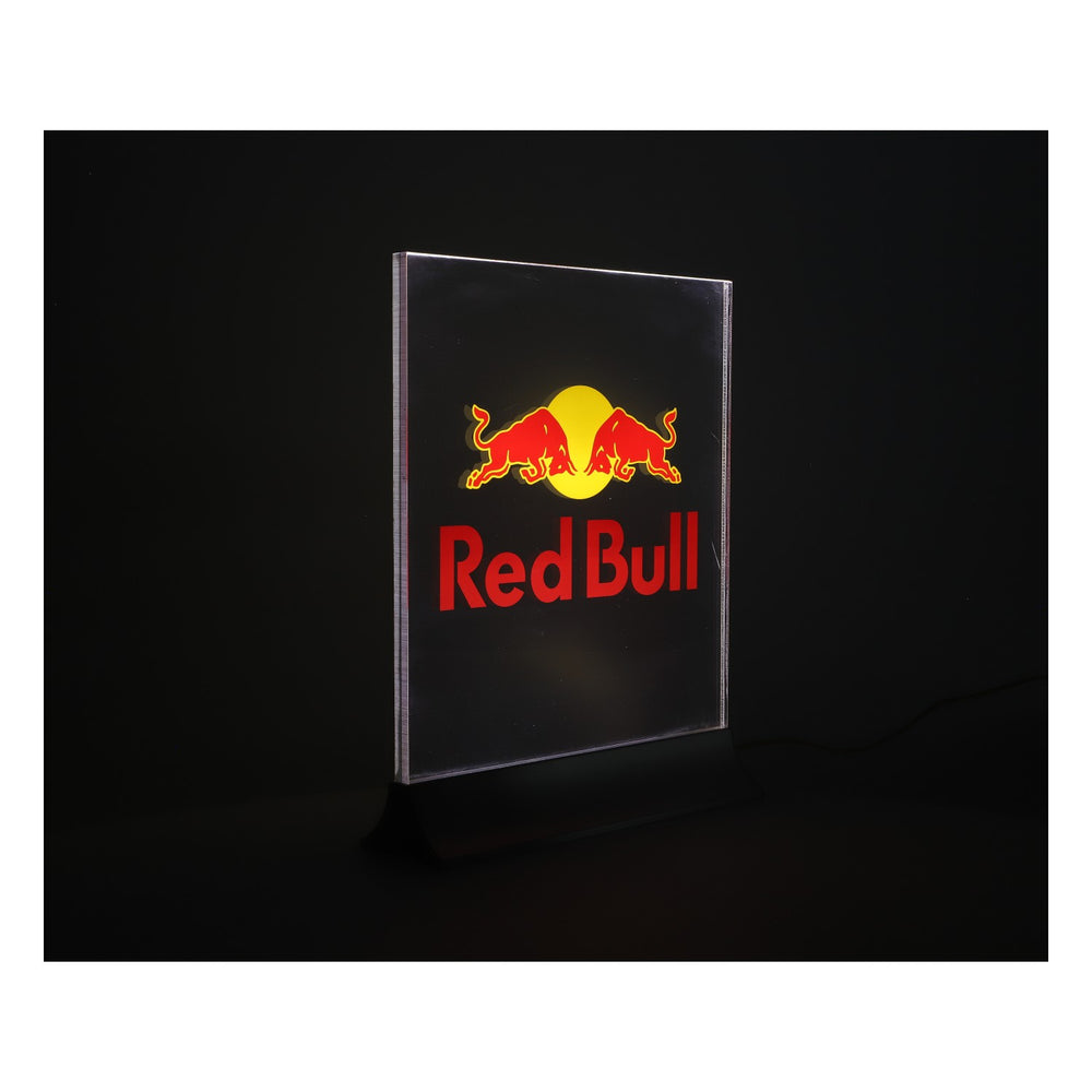 Red Bull Energy LEDLeuchtreklame Leuchtwerbung 31x25cm Silber Boden