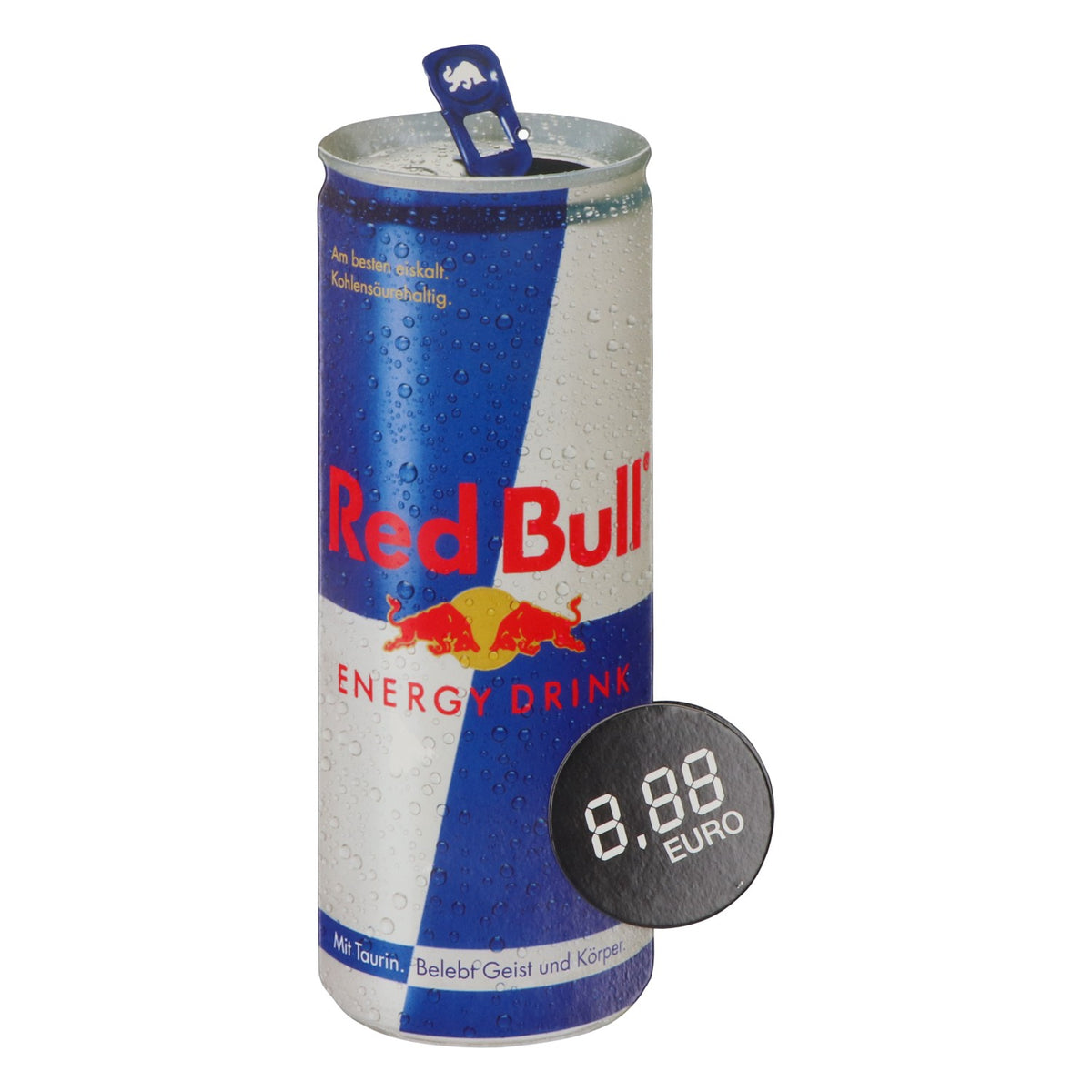 Red Bull Energy Wanddeko, Wandmotiv Pappaufsteller Dose zum Aufhängen Tattoo