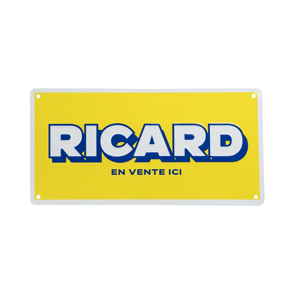 Ricard Blechschild 30x15cm Retro Nostalgie gelb Wand Sign Werbe Tafel Bar