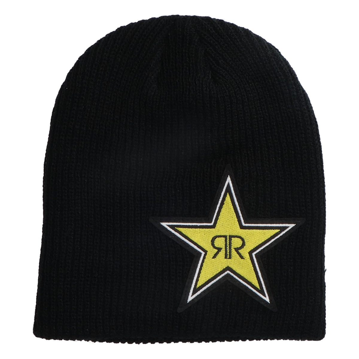 Rockstar Energy Beanie Mütze Wollmütze Logodruck gelb "Bossi II" schwarz – Ansicht 2