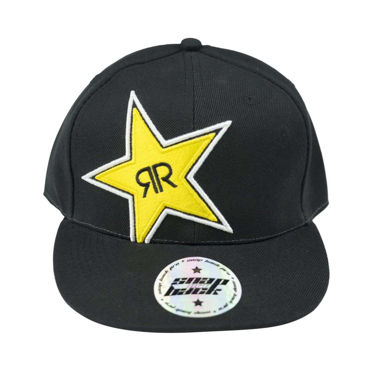 5x Rockstar Energy Cap Snap Basecap Back Kappe Schwarz Unisex Mütze BMX – Ansicht 5