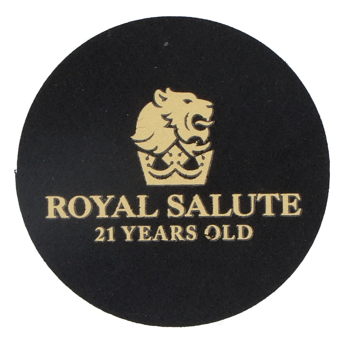 Royal Salute Whiskey Filz Untersetzer Glasuntersetzer Schwarz 6,2cm Durchmesser – Ansicht 2