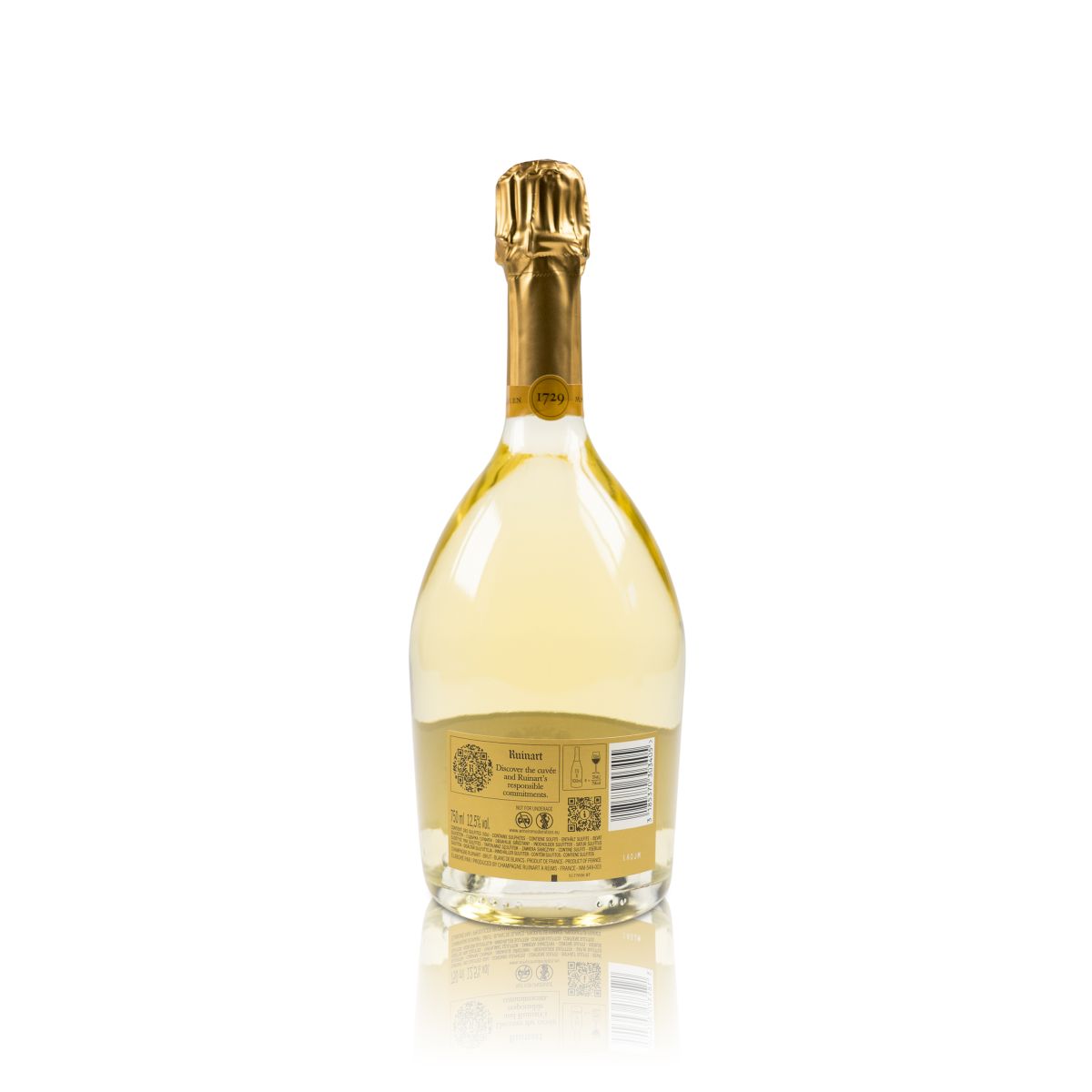 Ruinart Blanc de Blancs Champagner Flasche 0,75l 12,5% vol. – Ansicht 2