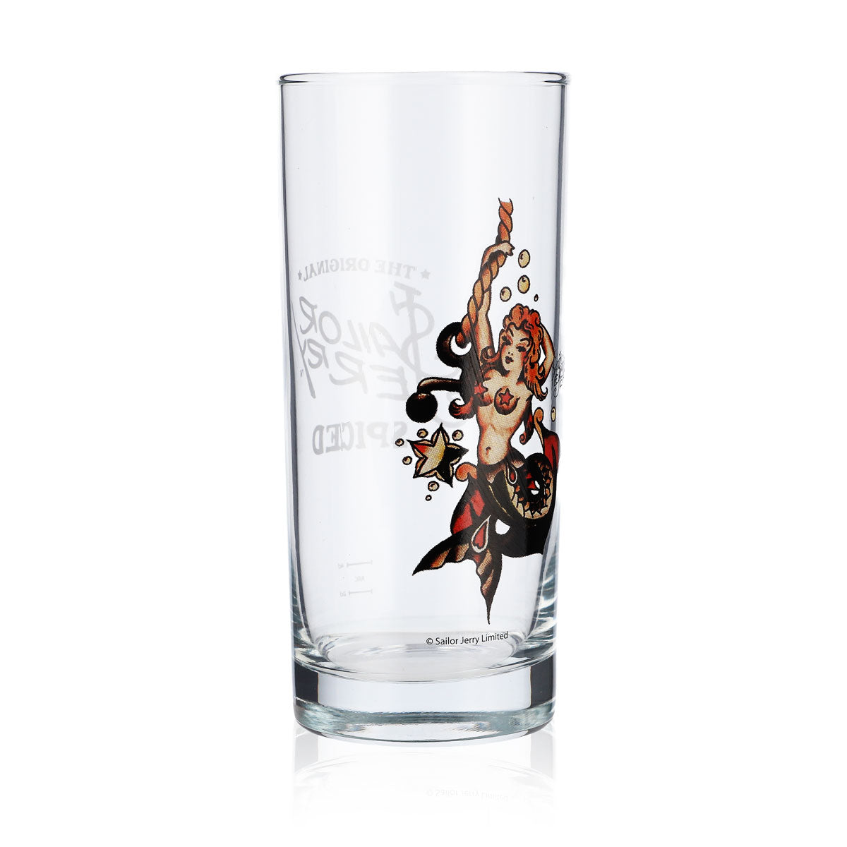 Sailor Jerry Rum Glas Cocktailglas 0,36l Becher/Longdrinkglas Meerjungfrau – Ansicht 5