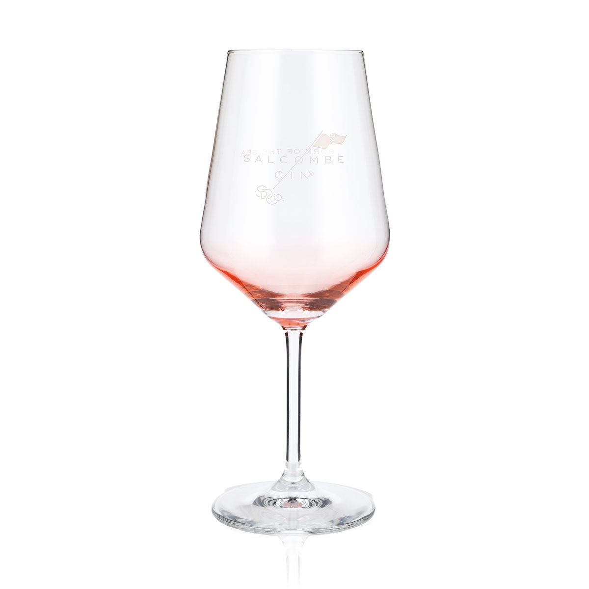 Salcombe Gin Gin Glas 0,52 Weinglas Aperitifglas Rosé-Tönung