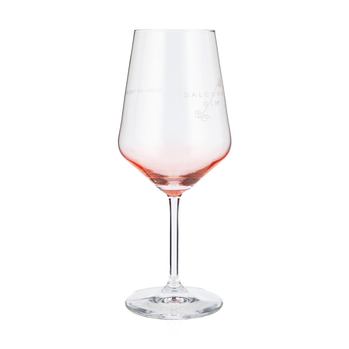 Salcombe Gin Gin Glas 0,52 Weinglas Aperitifglas Rosé-Tönung – Ansicht 2