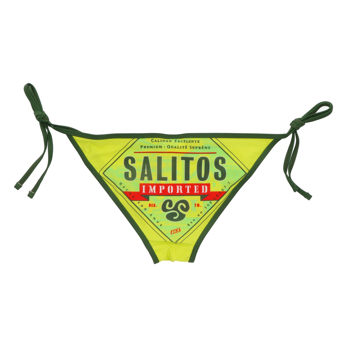 Salitos Bier Bikini Badebekleidung Strandbekleidung Damen Größe 34 grün/gelb – Ansicht 2