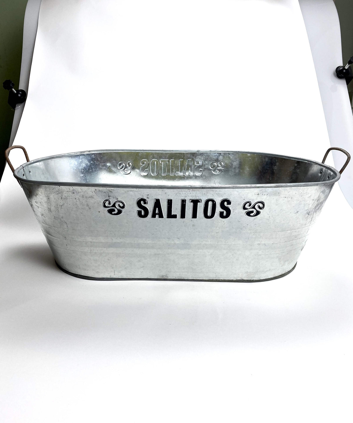 Salitos Bier Flaschenkühler Eiswürfelbehälter XL Metall Wanne