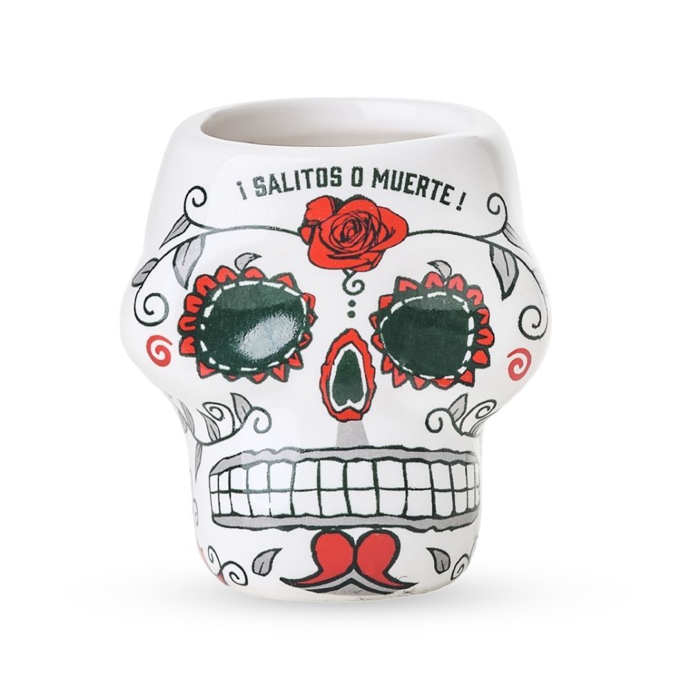 Salitos Bier Glas Totenkopf Glas Gläser Shotglas Skull Shot Cup 0,03l
