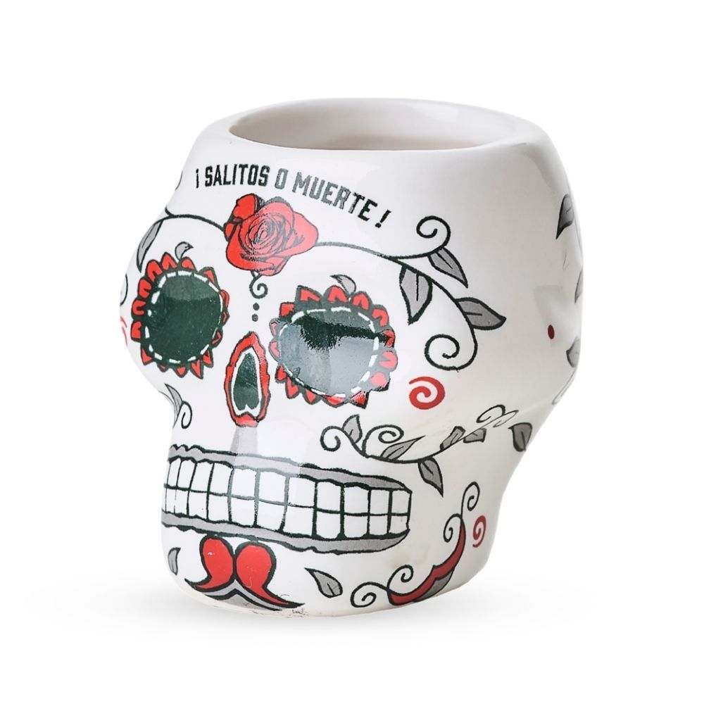 Salitos Bier Glas Totenkopf Glas Gläser Shotglas Skull Shot Cup 0,03l – Ansicht 2