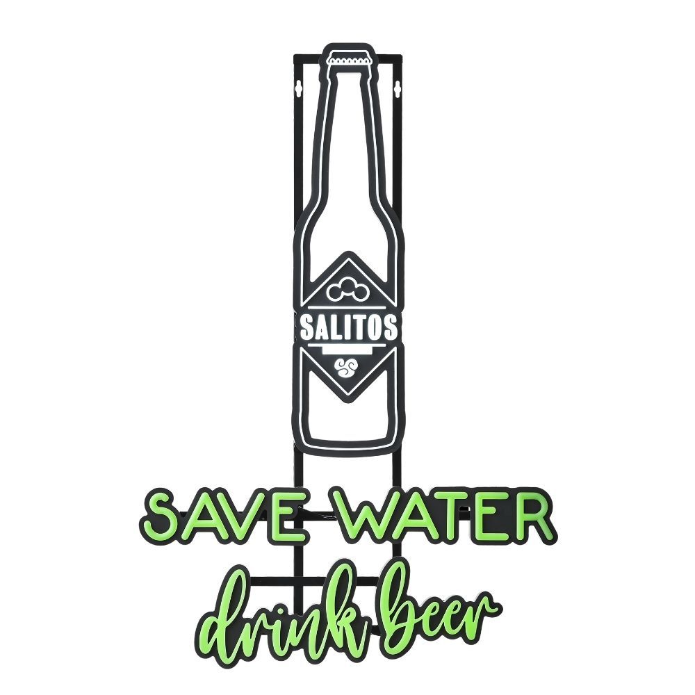 Salitos Leuchtreklame LED Sign Save Water Drink Beer Merchandise MBG Dekoration – Ansicht 2