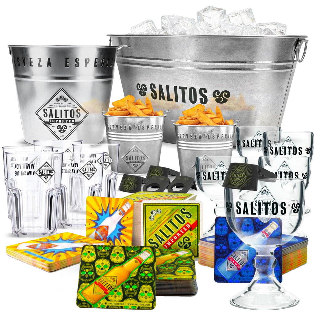 Salitos Party Bundle Set II aus 10x Gläsern Eiswürfelbehälter klein/groß/mini